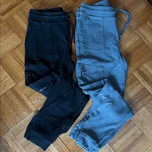 White House Black Market  zipper detail Joggers 2 pair size XS